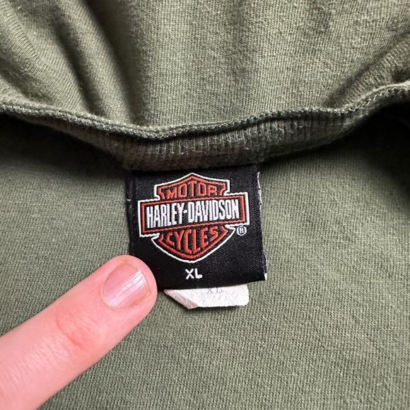Vintage Harley Davidson Long Sleeve Henley Shirt Size XL - Picture 3 of 8